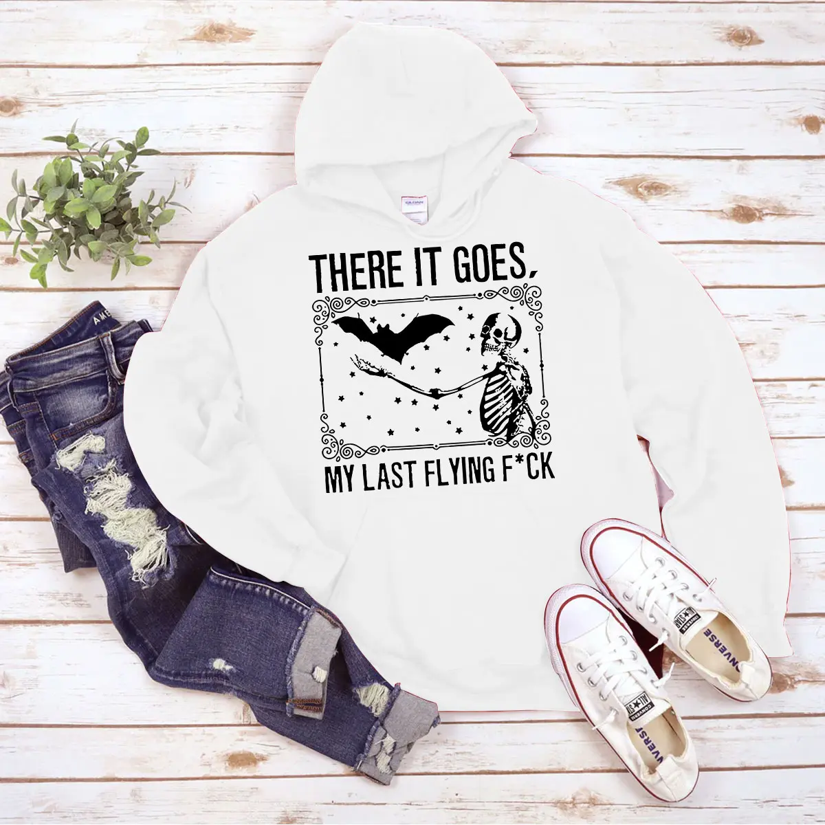 Funny Halloween There It Goes, My Last Flying F*ck Hoodie and Sweater; T-shirt