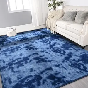 Large Ultra Soft Modern Area Rugs for Living Room Bedroom, Tie-Dyed Thickened Memory Foam Indoor Carpets, Non-Slip Comfy Rug for Boys Girls Nursery Room Home Decor, Beige, Grey,Green,ky Blue,Navy Blue,Dark Grey,Brown,Purple