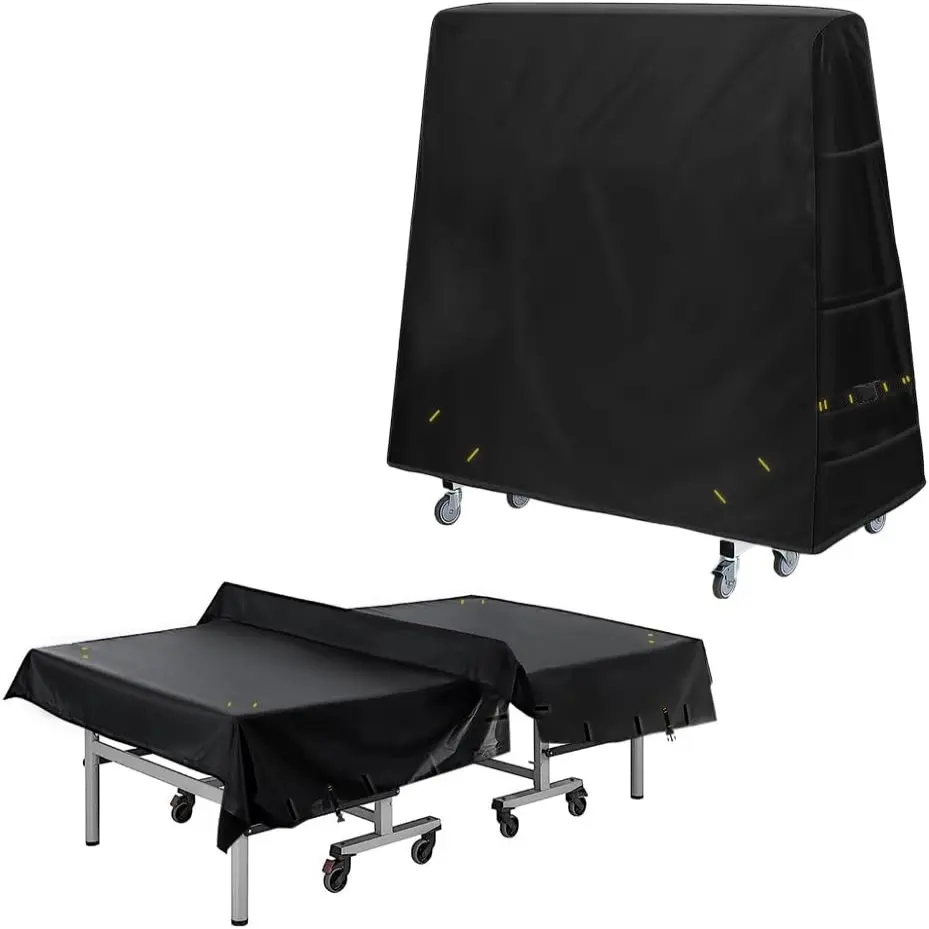 600D Ping Pong Table Cover - Outdoor Waterproof & Windproof, 10.7 x 7.4 Ft Heavy Duty Fabric Cover Table Tennis Cover, Waterproof Durable Cover, Waterproof Covers