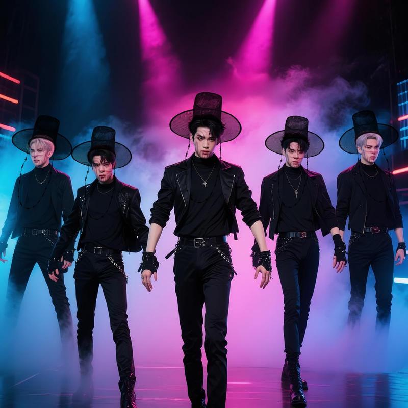 Korean Gat Hat Cosplay Accessory – Traditional Joseon Dynasty Black Mesh Hat with Beaded Chains & Ribbon | Kpop Idol Style Costume Hat for Men, Party & Stage Performance Womenswear Clothes