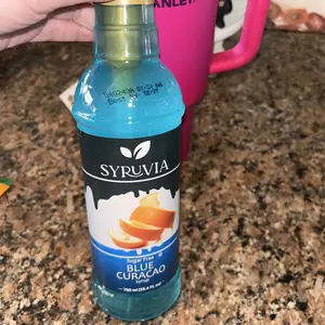 Syruvia Sugar-Free Blue Curacao Syrup, 25.4 fl oz – Premium 0-Calorie Flavoring, Kosher & Gluten-Free. Ideal for Drinks, Sodas, Shakes and Desserts