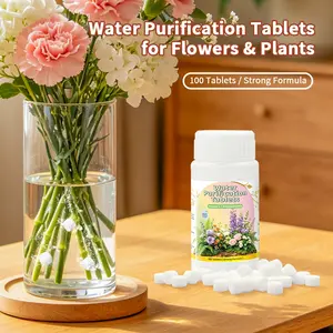 Fresh Flower Care Water Tablets, Large Granule Design, Fresh Cut Flower Vase Preservative, Floral Maintenance Supplies, 1 Bottle