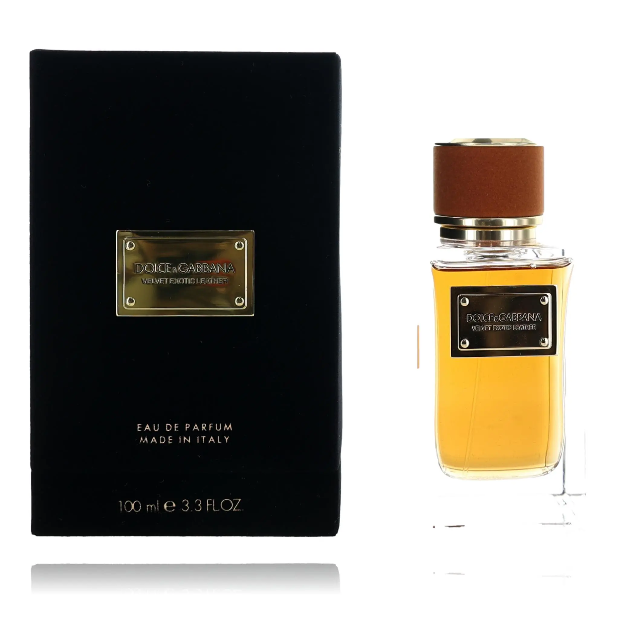Dolce & Gabbana Velvet Exotic Leather Blend Unisex EDP Spray - 3.3 fl oz, with Frankincense, Cinnamon Oil, Cade Oil, Indian Davana