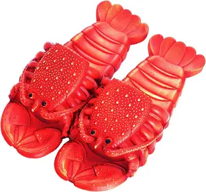 Lobster Slippers Fish Slides Unisex crayfish Shoes house Pool Beach Bass Fish Sandals Outdoor Unisex Funny  Sandals