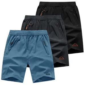 3 PCS Gopune Men's 7'' Running Hiking Shorts Quick Dry Athletic Gym Outdoor Sports Short Zipper Pockets,Men's Bottoms for Daily Outdoor Wear