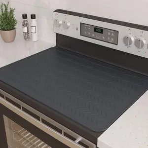 Stove Top Covers for Electric Stove, Thickened   Stove Mat for Glass Top Stove, 28 x 20 Glass Stove Top Cover Protector, Oven Range Top Cover, XL Dish Drying Mat