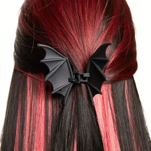 Bat Design Hair Claw, Punk Style Hair Accessories for Women & Girls, Halloween Themed Hair Accessories for Party, Daily Clothing Decor
