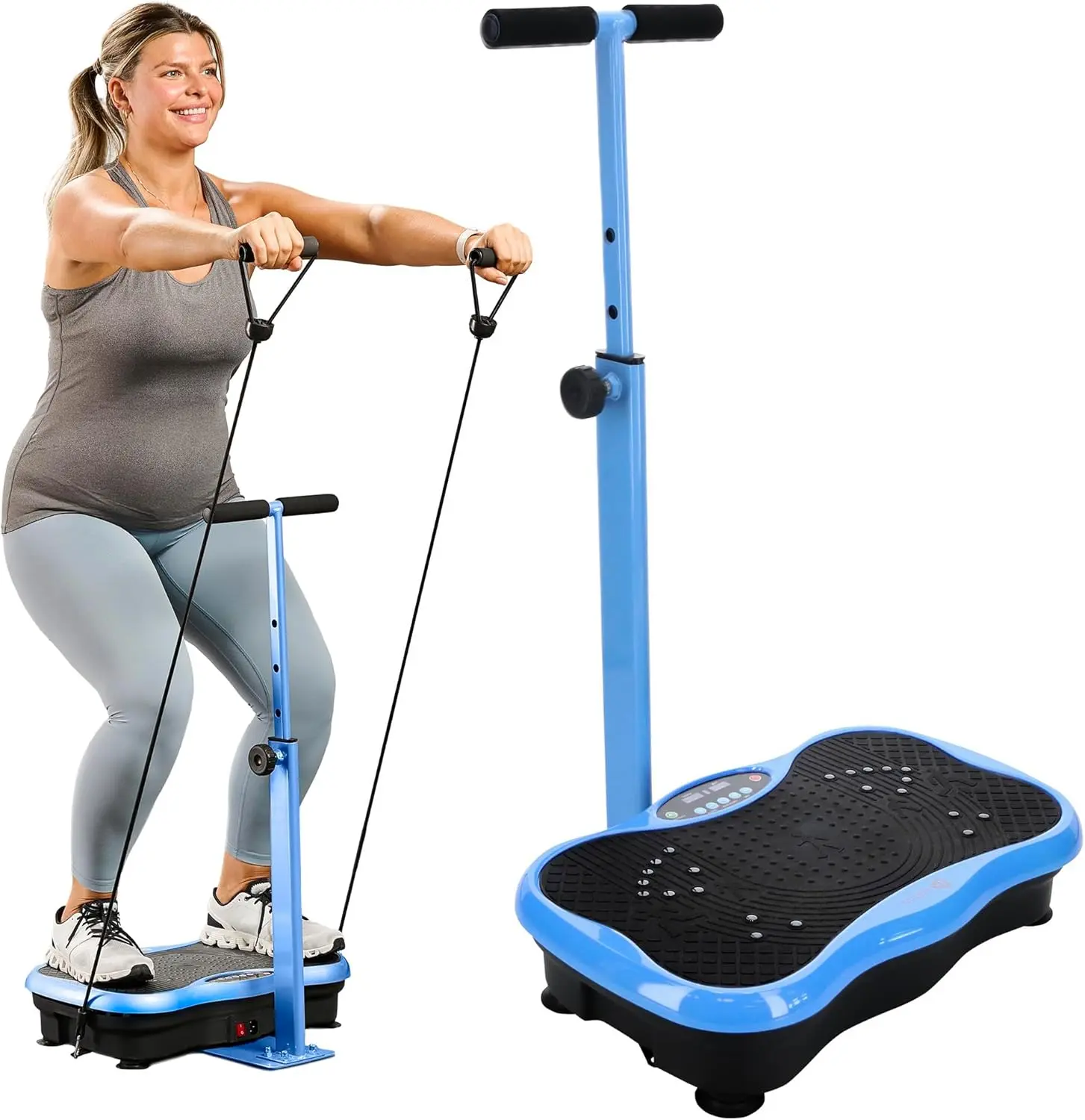 best vibrating exercise plate LifePro TrimLite Vibration Plate with Handle Safe Balance Support |  Bluetooth Speakers | Best Gift for Parents