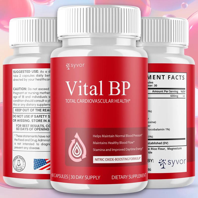 (1 Pack) Vital BP Advanced Blood Support Vitamin Formula VitalBP 60 Capsules