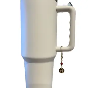 Poodle Mom Cup Charm - Gold, Perfect for Poodle Lovers