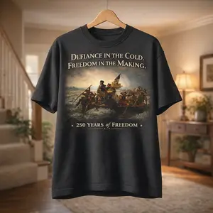 Washington Crossing the Delaware T-Shirt | 1776 American Revolution | The Met Art Inspired | 250 Years of Freedom Graphic Tee
