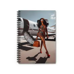 “Fly Girl” Ruled Line Spiral Travel Journal