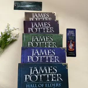 James Potter Series by G. Norman Lippert | Complete 5-Volume Collector's Edition Hardcover Set | Gold Metal Corners | Wizarding World US Edition