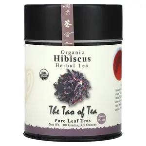 The Tao of Tea Organic Herbal Tea, Hibiscus, Caffeine Free, 3.5 oz (100 g)