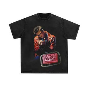 Fight Club T shirt Shirt | T-Shirt Shirt Tee T Vintage Hoodie Acid Wash Oversise Sweatshirt Clothing Big Baggy Gift Large Steetwear