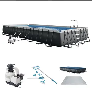 Intex 32ft x 16ft x 52in Ultra XTR Rectangular Pool Set with Maintenance Kit