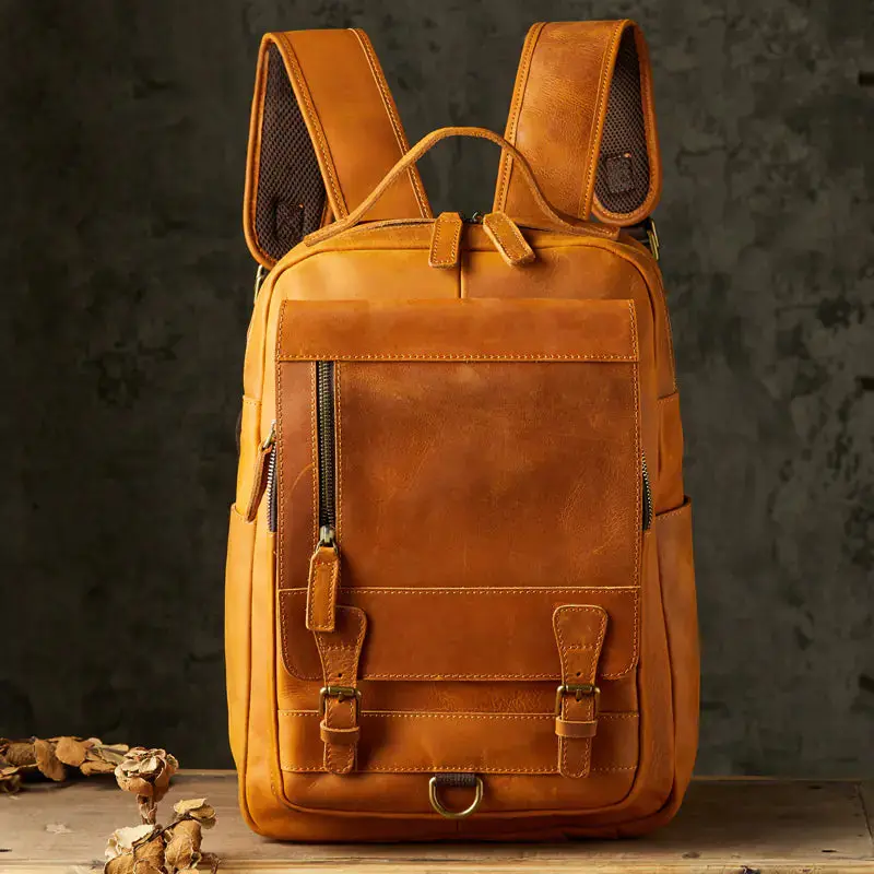 Handmade Retro Cowhide Backpack