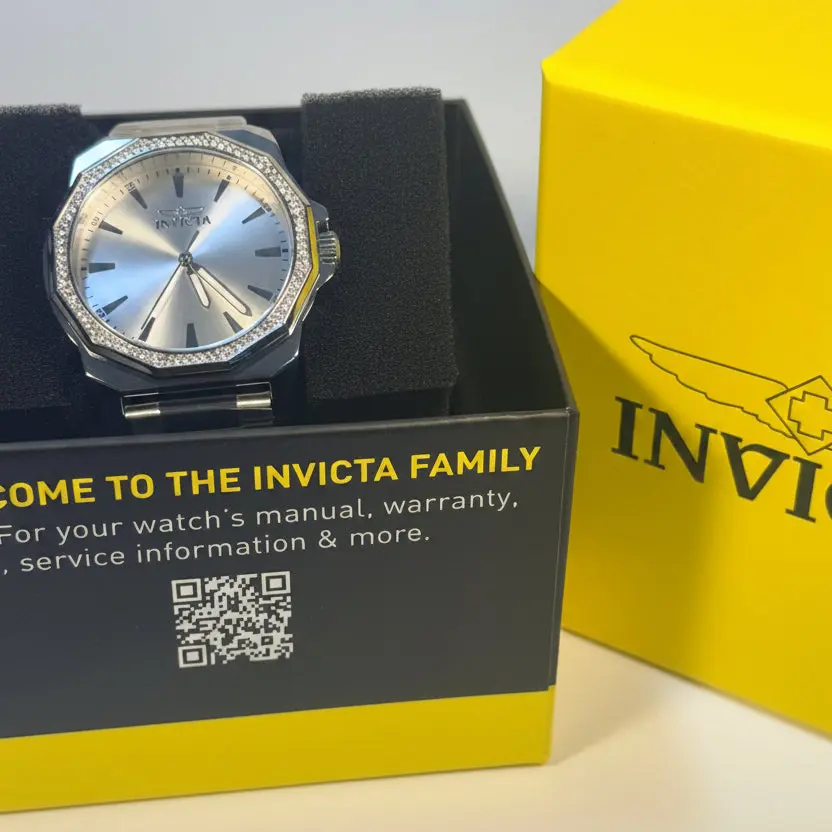 Invicta Speedway Men's 42mm Stainless Steel Crystal Fixed Bezel Silver Dial Watch, Motorsport Male Wear, PC21J Movement, for Everyday Use