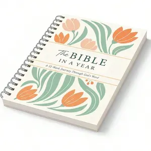 One Year Bible: 52-Week Women's Bible Study Plan | Women's Bible Study Plan, Spiral-bound Daily Bible Walkthrough Workbook, Includes Guidance Reading Plan and Note Space