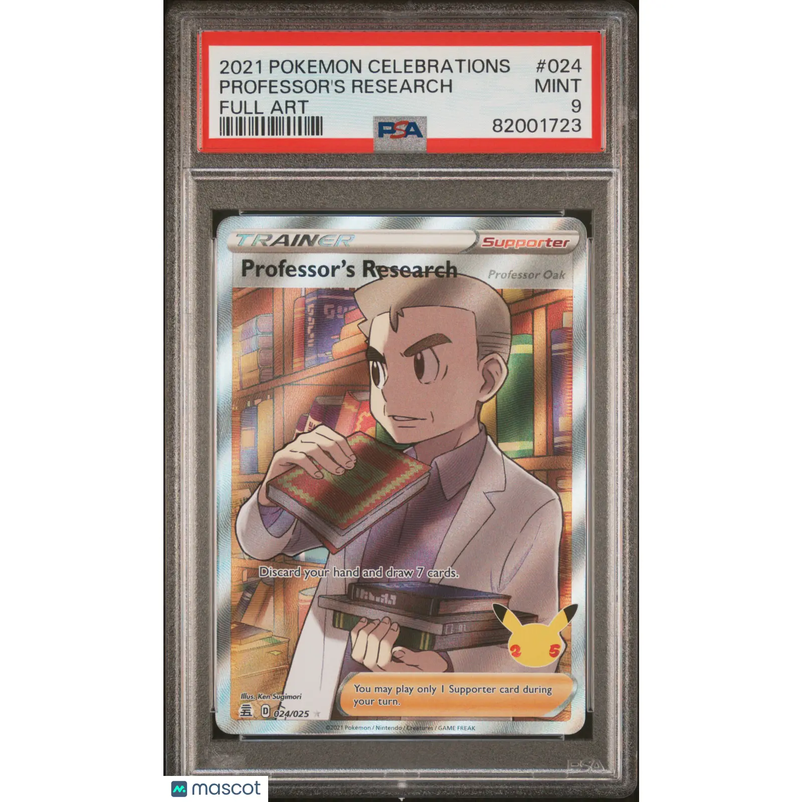 PSA 2021 Pokemon Celebrations Professor's Research #024 Full Art 9