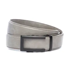 1.5" Shark Grey Micro Patina strap w/Traditional in Black Buckle