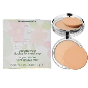 Clinique Superpowder Double Face Make Up for Dry Combination - Matte Neutral , 0.35 Ounce