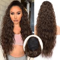 Medium Brown Drawstring Ponytails