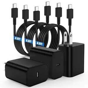 45W Super Fast Charger Type C, USB C Android Phone Charger Fast Charging Cord with 6.6ft Cable Compatible with Samsung Galaxy S25 Ultra/S25/S24/S23 Ultra/S22 Ultra/S20 Ultra/Note 10 Plus/Galaxy Tab S8