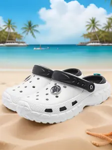 Men's Outdoor Platform Sports Clogs, Casual Comfortable Breathable Non-slip Clogs for Beach, Fashionable Shoes for Outdoor Activities, Boy, Foot Clogs