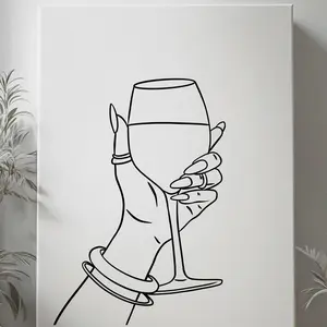DTF Transfer Outline - Press & Paint Outline, Color your own DTF Sipping Wine - Date night - Couple -  Coloring Activity - Sip and Paint Party - Coloring Paint Print