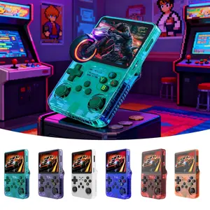 R36s Retro Video Game Console, Portable Handheld Gaming Machine, 128GB Memory, Linux System, 3.5 Inch IPS Screen, 3500mah Battery, Compact