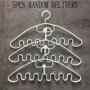 Multifunctional Wave Shaped Hanger, Space Saving Seamless Hanging Hanger for Underwear Bra Pajama Silk Scarf Handbag, Organize Your Closet