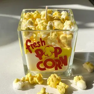 Hot Buttered Popcorn Food Candle
