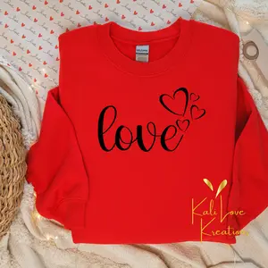 Valentines Love Sweatshirt, Heart Graphic, Valentine's Day Gift, Romantic Sweater, Cozy Pullover, Unisex Jumper