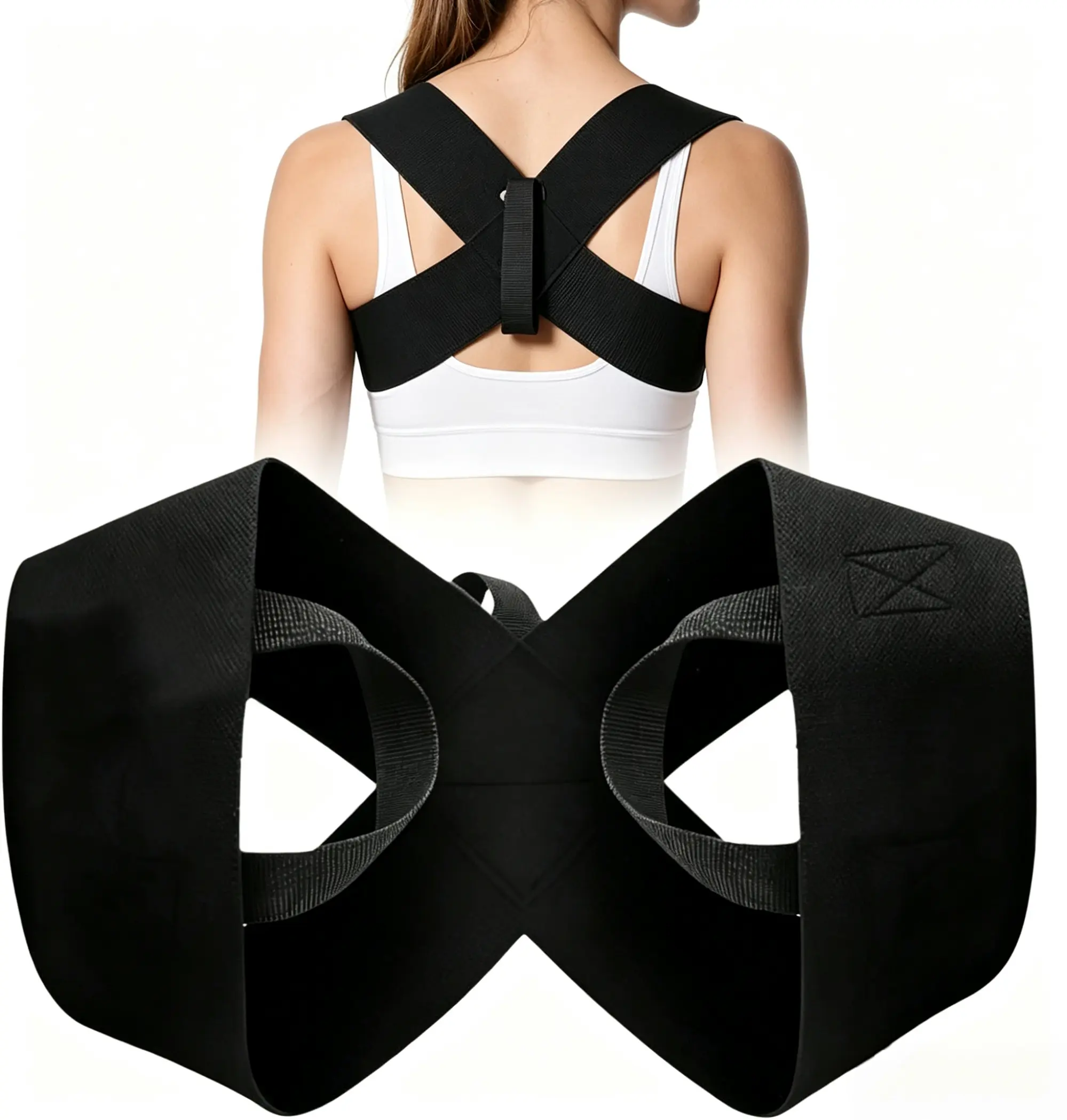 Open Shoulder & Back Support Strap for Fitness Training and Daily Workout