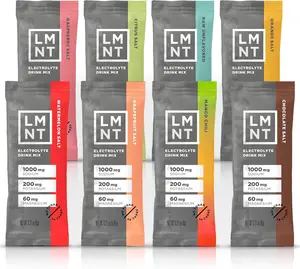 LMNT Zero Sugar Electrolytes - Variety Pack | 8-Count Drink Mixes with 1000mg Sodium, 200mg Potassium & 60mg Magnesium | Simple Hydration Solution
