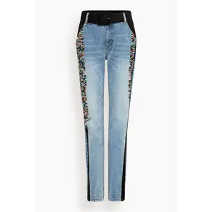 Amir Jeans in Medium Wash/Black