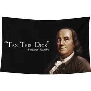 Tax This Dick Funny Quote Flag 3x5Ft for Room Wall Hanging Large Tapestry College Dorm Decoration Banner Indoor Bedroom Sign with 4 Brass Grommentsbedroom decor