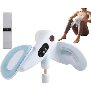 Inner Thigh & Pelvic Floor Trainer for Women, Adjustable Hip Toner with LED Counter, Compact Kegel Exercise Device for Home, Office & Postpartum