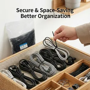 400pcs（18/14/12/8inch） Heavy Duty Nylon Zip Ties Pack – Industrial Strength Self-Locking Cable Ties, UV Resistant, Strong Nylon for Wire Management, Garage Organization, Electrical & Outdoor Use，tools and gadgets for him