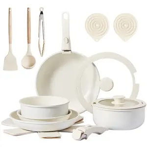 [FLASH SALE] ROVSUN 19 Pcs Nonstick Pots and Pans Set with Detachable Handles