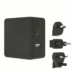 USB C Wall Portable Charger, PD 45W USB Power Adapter Charging Device Plug Smartphone  Cordless Cellphone Mobile Electronic