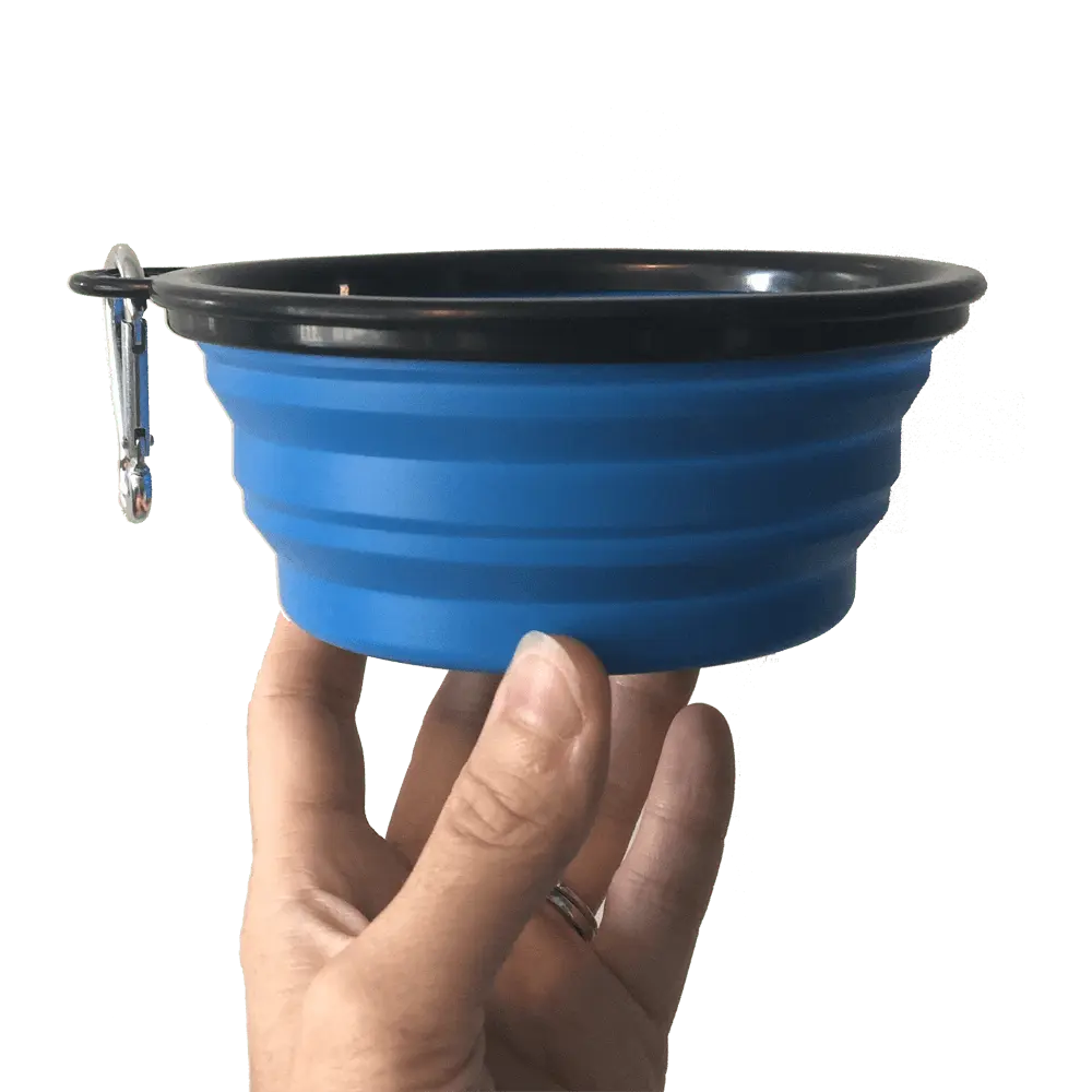 "The Go Anywhere Bowl" Collapsible Travel Pet Food and Water Dish For Cats