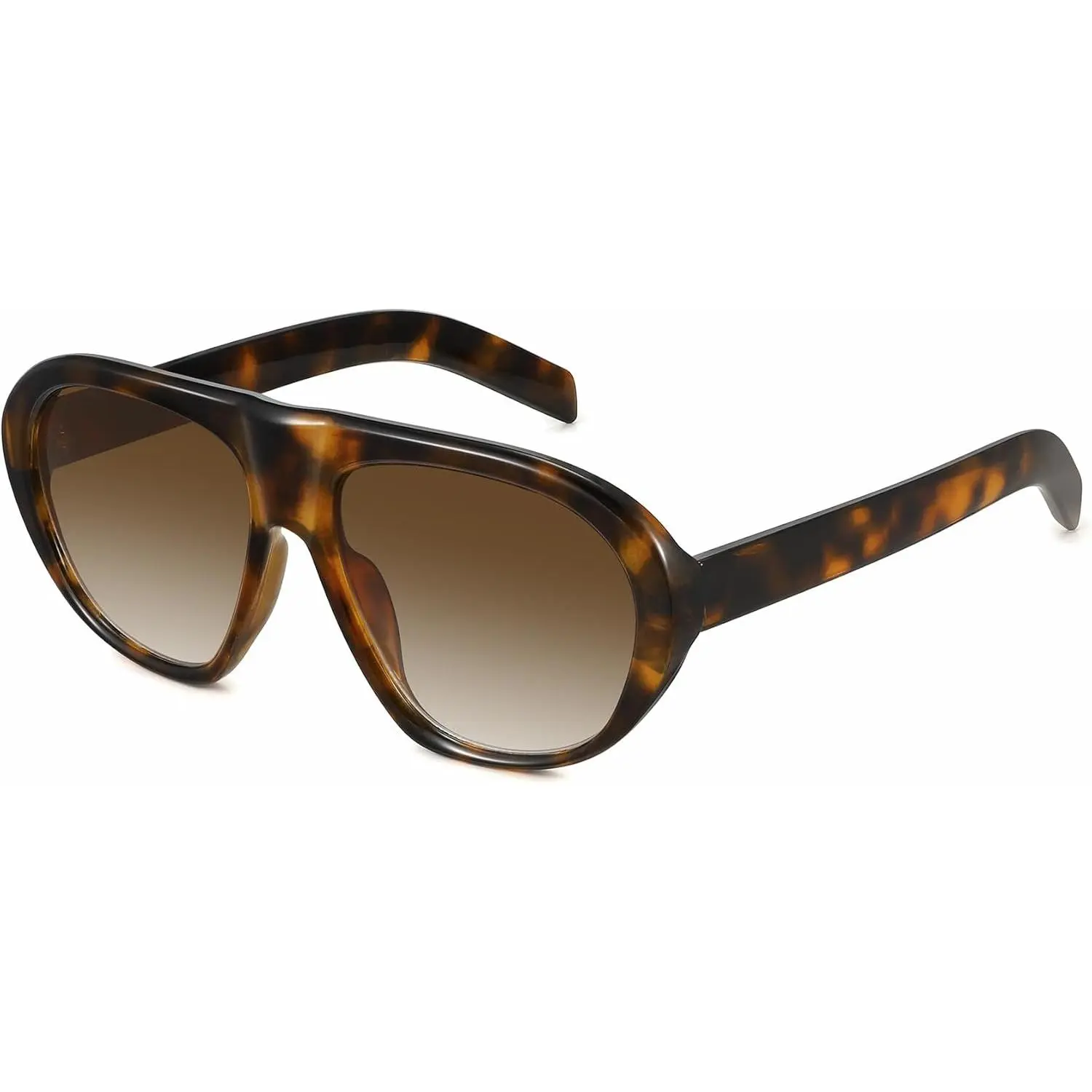FOZONO Oversized Aviator Sunglasses for Women - 70s Vintage Retro Big Frame Street Style Sunglass Aviators, Driving Accessory, Model FZN2519, Street Style Sunglasses
