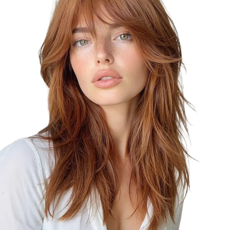 18 Inch Women Synthetic, Medium Length Wavy Hair, wave wig, Machine Made High Quality Fiber, Suitable for Daily Wear & Special Occasions, Synthetic Material Wigs
