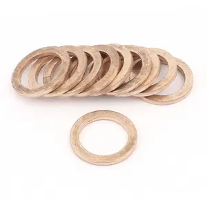 Copper Compression Washer, 12mm x 17mm x 1.5mm Copper Washers, Flat Washer, Gasket Ring, Spacers, Fasteners & Hooks, Home Accessories