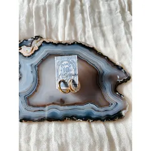 Studded CZ Double Hoop Earrings