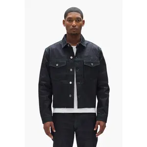 Cropped Raw Denim Jacket