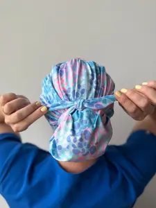 DuoStyle Scrub Hat - Mermaid Leopard