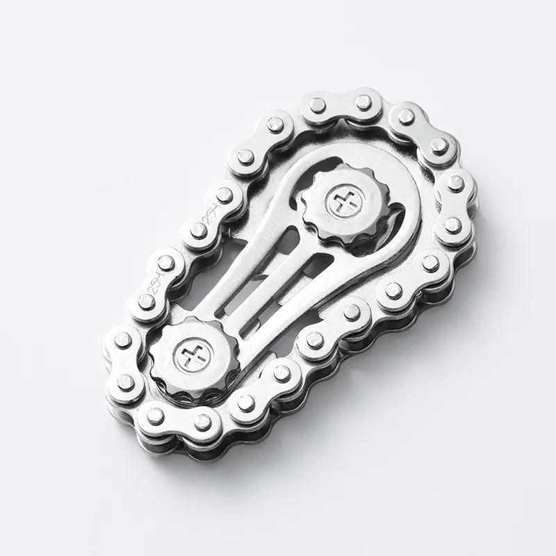 Adult Metal Chain Spinner, Stress Relief Gadget for Office & Anxiety, NOT for Kids